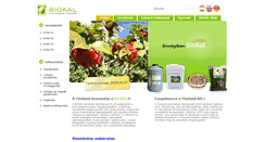 Desktop Screenshot of biokal.fitoland.hu